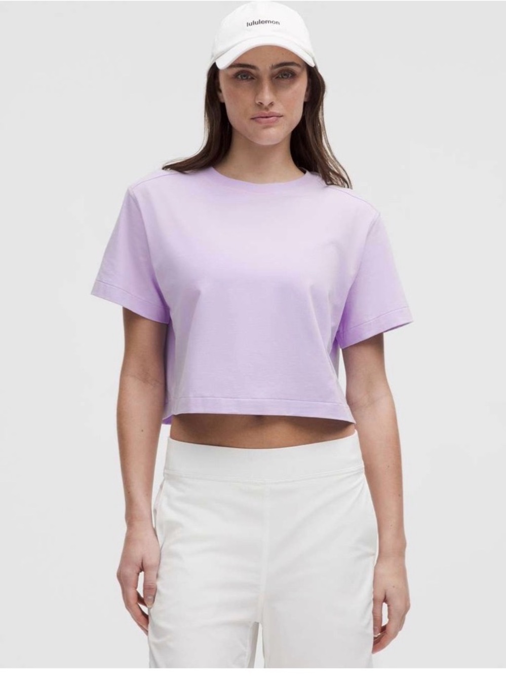 Lululemon All Yours Organic Cotton Cropped T-Shirt
Lavender Frost